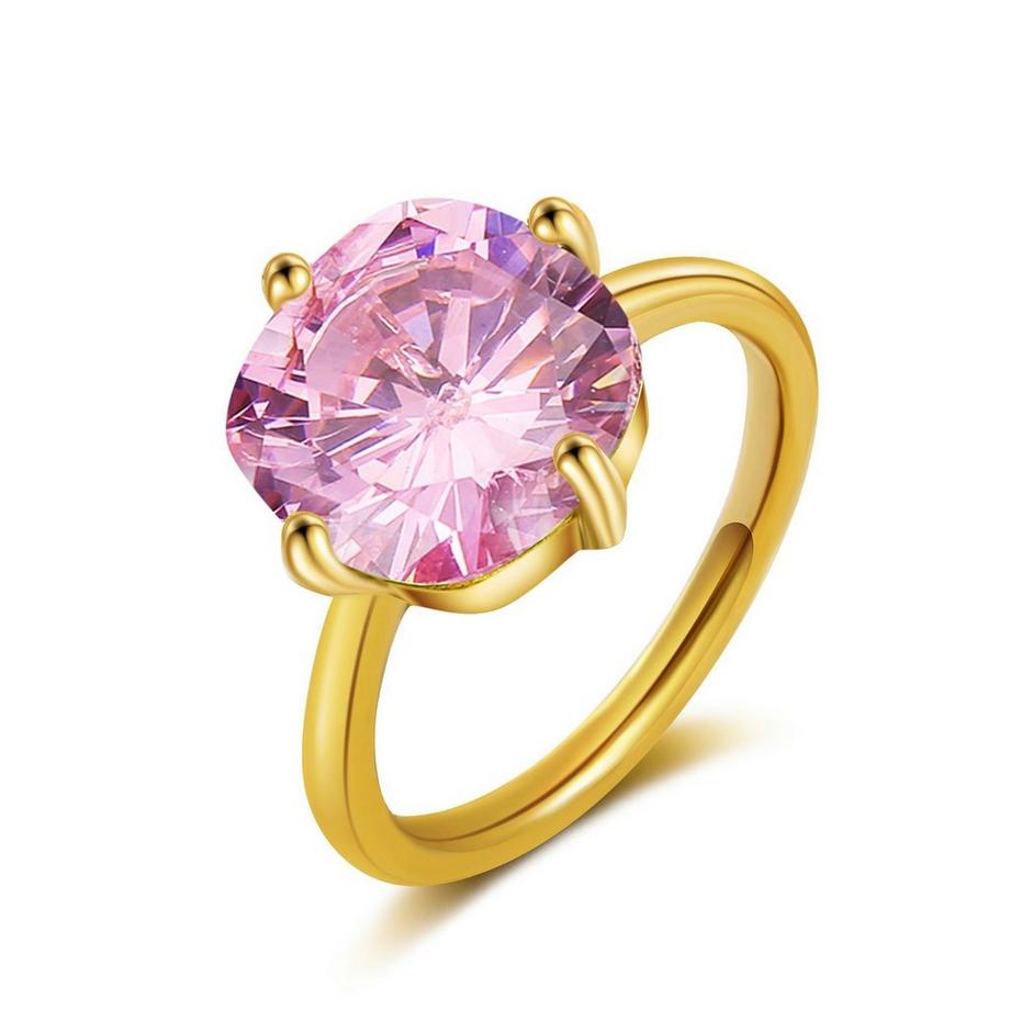 ÉGLANTINE Bague Quartz rose