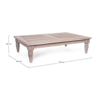 mutoni Table basse de jardin en bois Bali (FSC) 120x80  