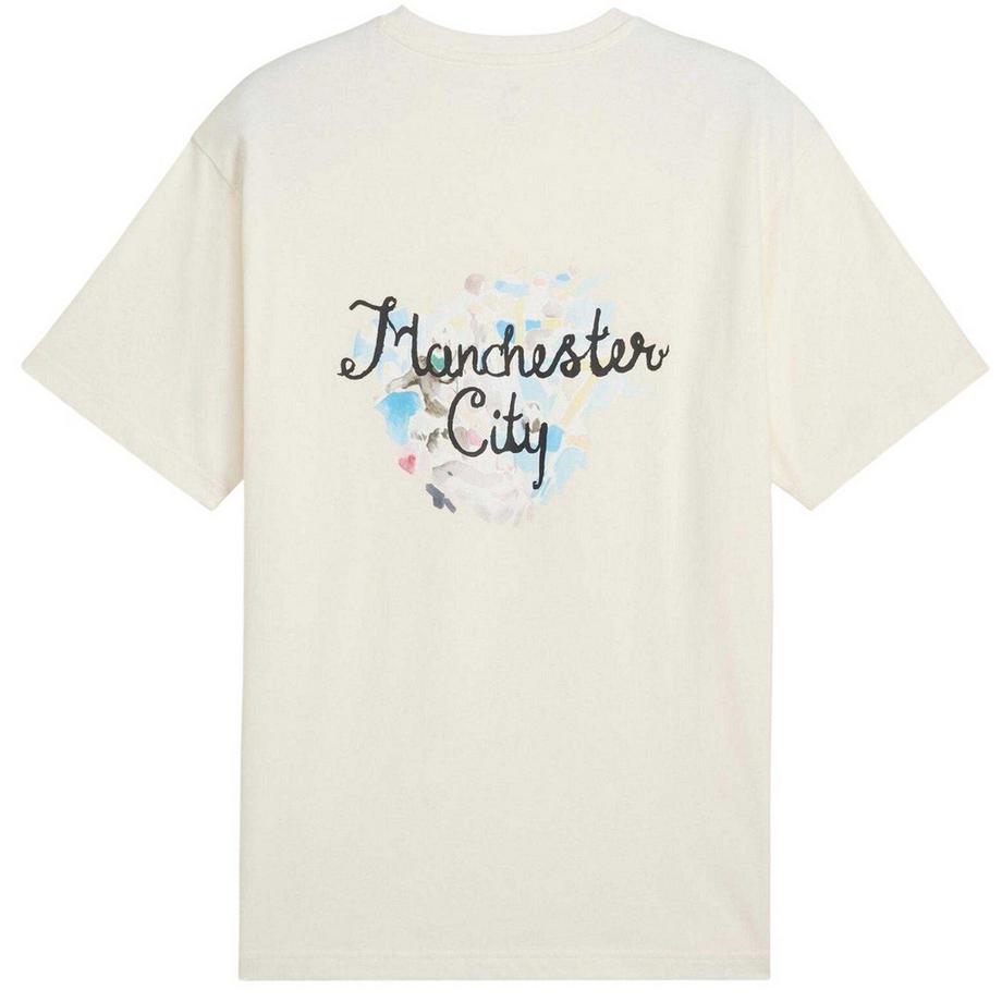 Manchester City  Maglietta Stampa Grafica Cotone 