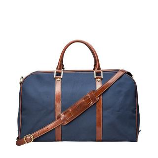 Maxwell Scott  Giovane M -  Luxus Canvas Leder Reisetasche 