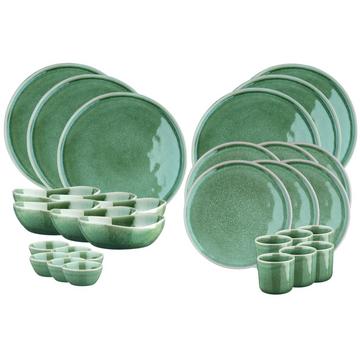 Set stoviglie NATURE - 30 pezzi - menta