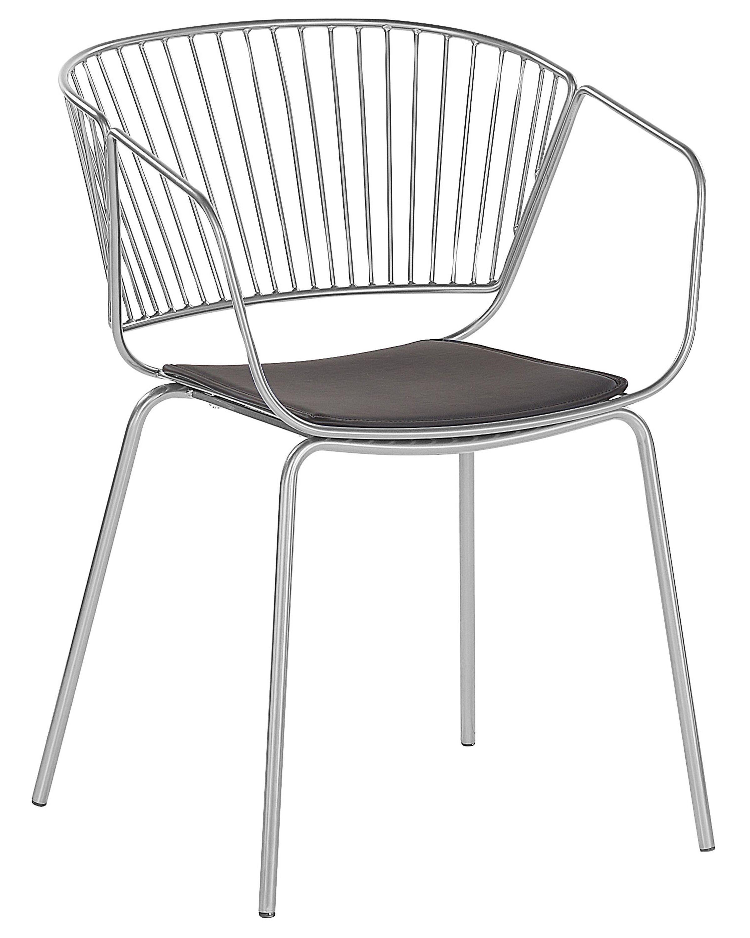 Beliani Set mit 2 Stühlen aus Stahl Modern RIGBY  