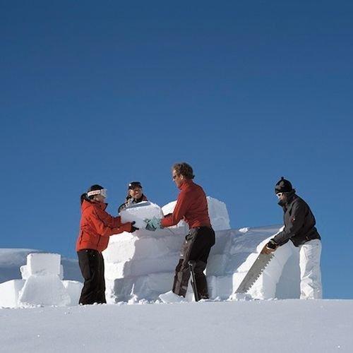 Geschenkidee  Iglu bauen mit Fondue in Adelboden (für 1 Person) 