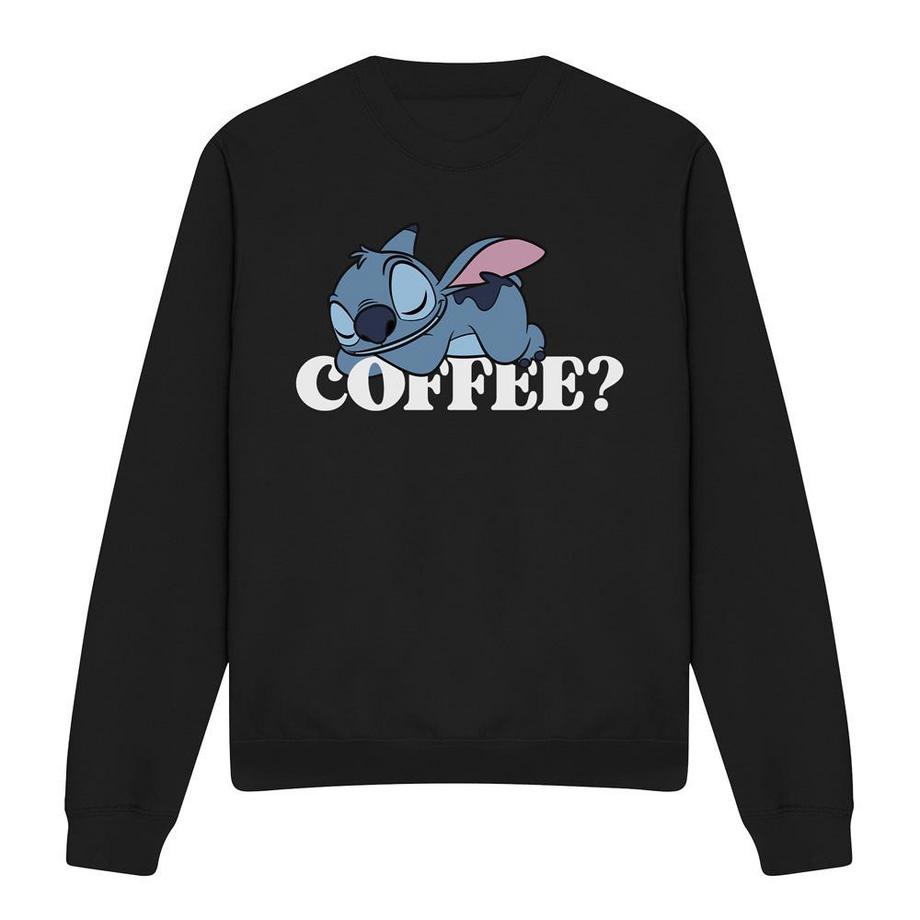 Lilo & Stitch Stitch Coffee Sweatshirt Col Rond  