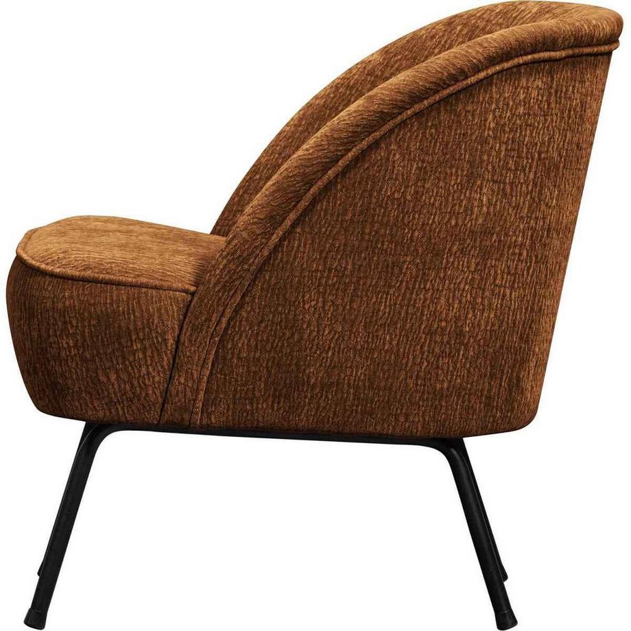 mutoni Fauteuil Vogue 3D-Chenille brun moyen  