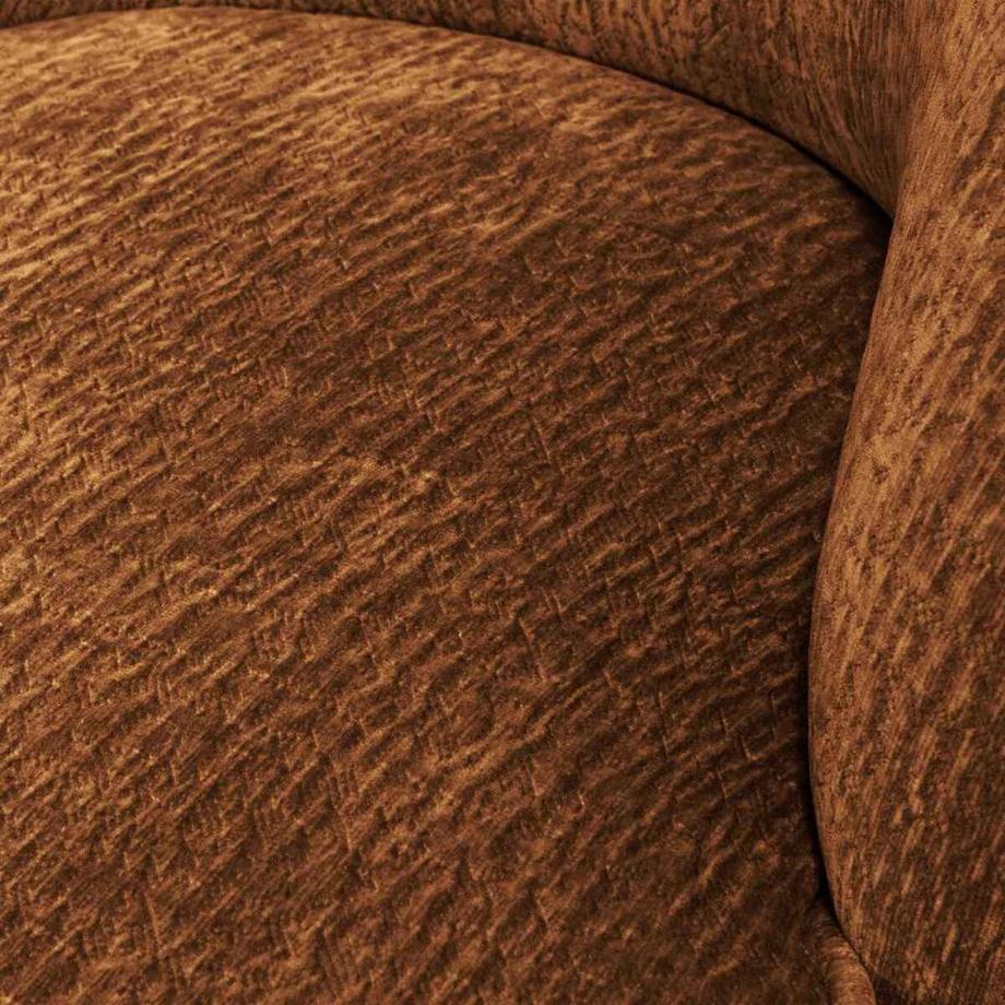 mutoni Fauteuil Vogue 3D-Chenille brun moyen  