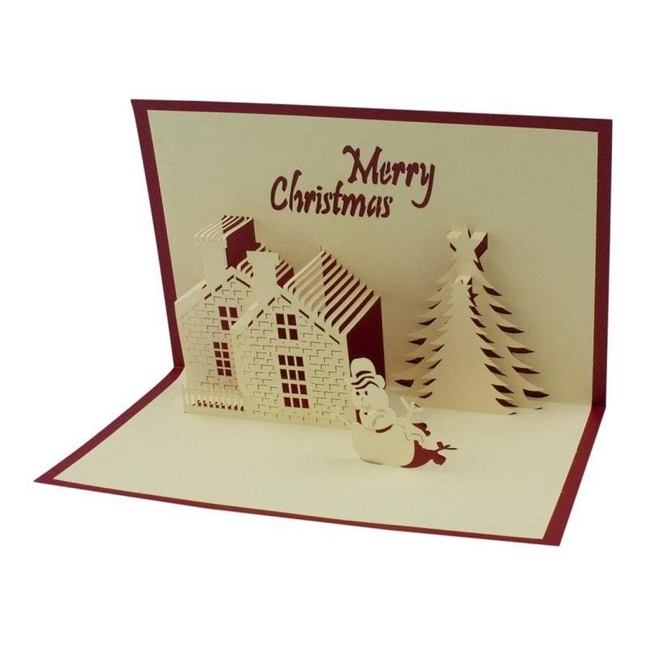 eStore  Handgemachte Pop-Up-Weihnachtskarte 