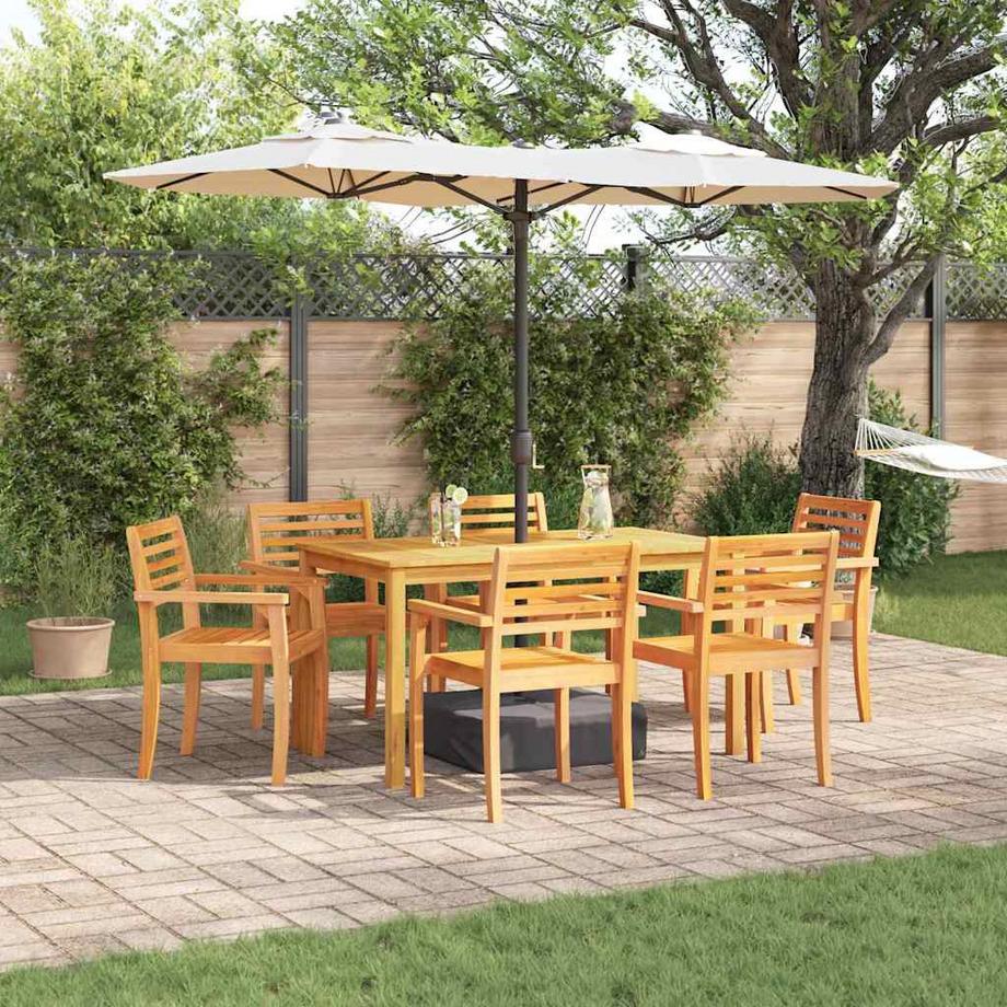 VidaXL Ensemble de jardin bois d'acacia massif  