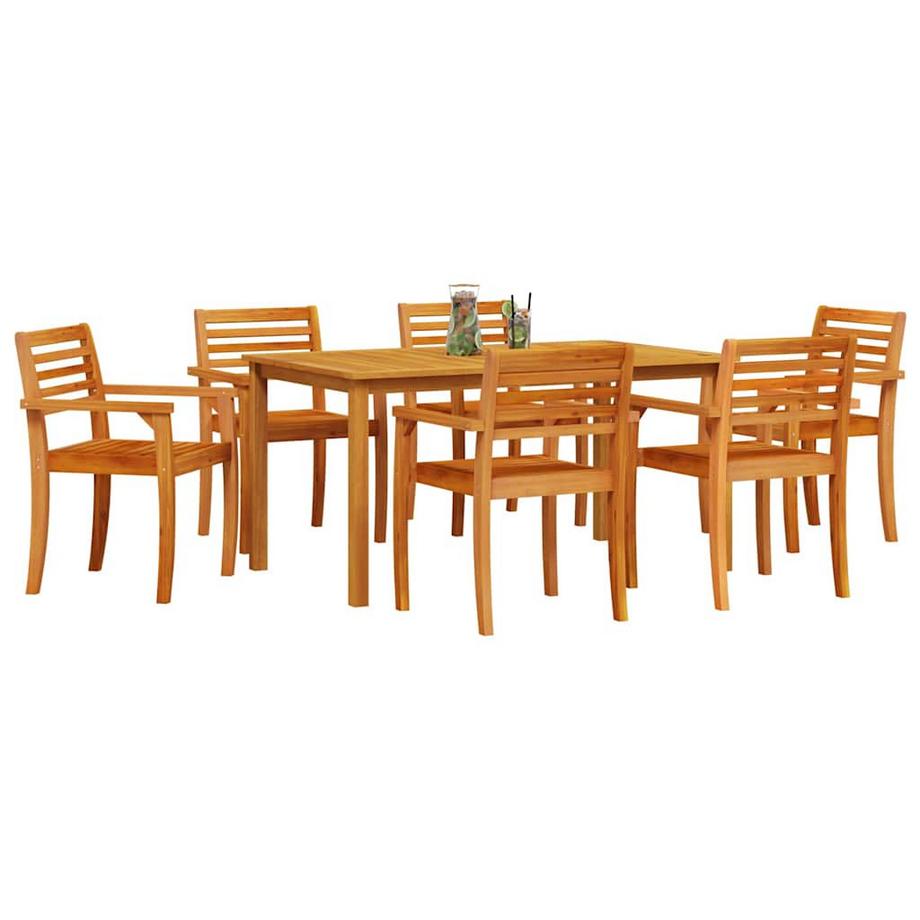 VidaXL Ensemble de jardin bois d'acacia massif  