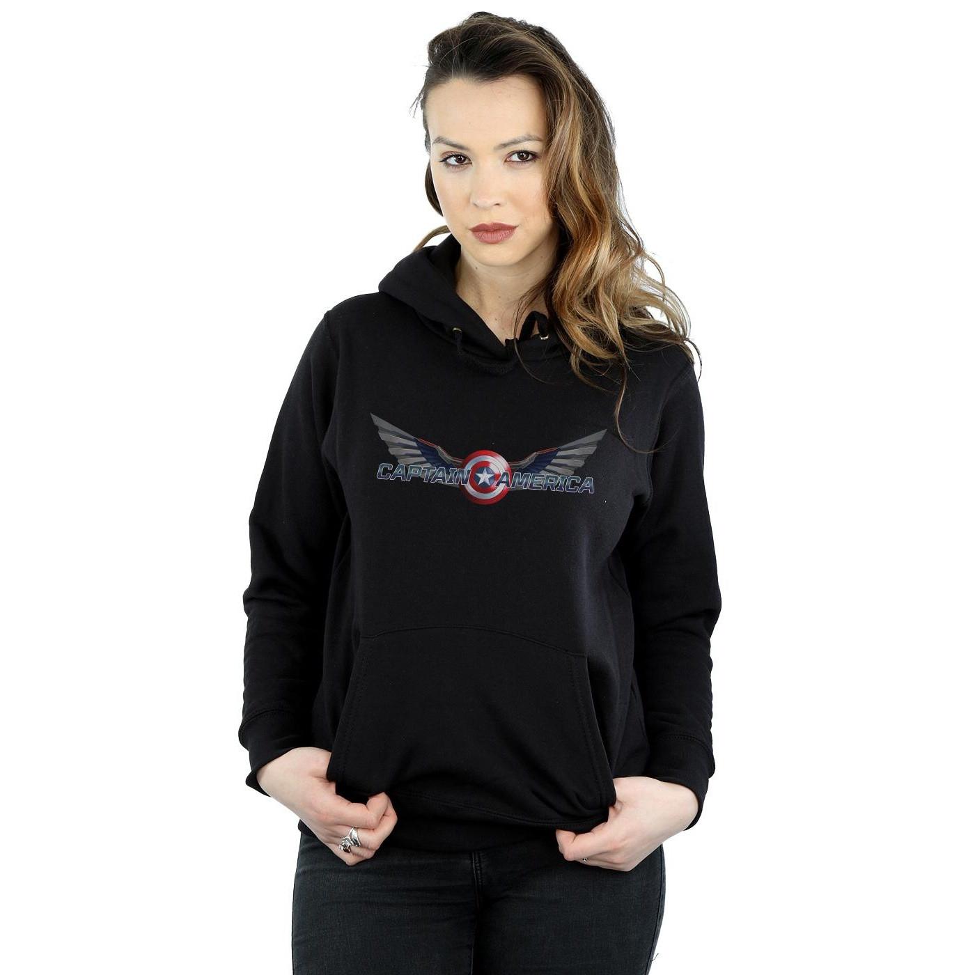 MARVEL  Falcon And The Winter Soldier Captain America Logo Kapuzenpullover 