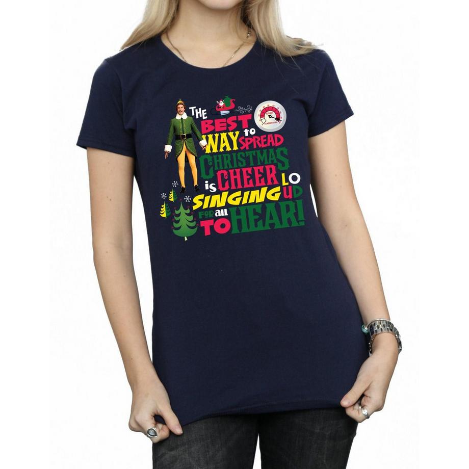 Elf T-shirt Christmas Cheer  
