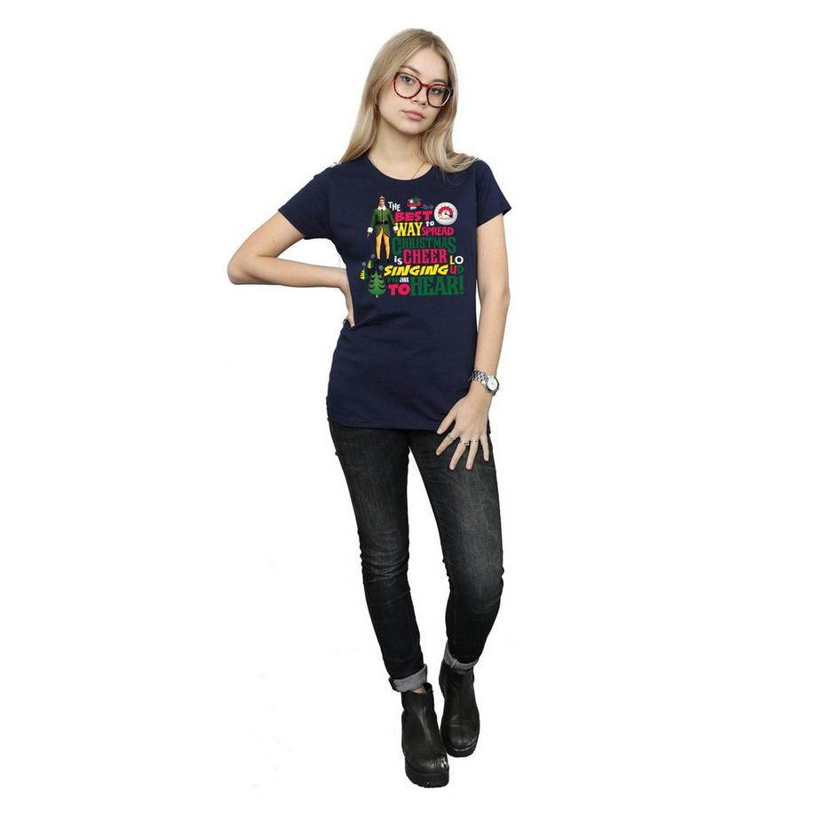 Elf T-shirt Christmas Cheer  