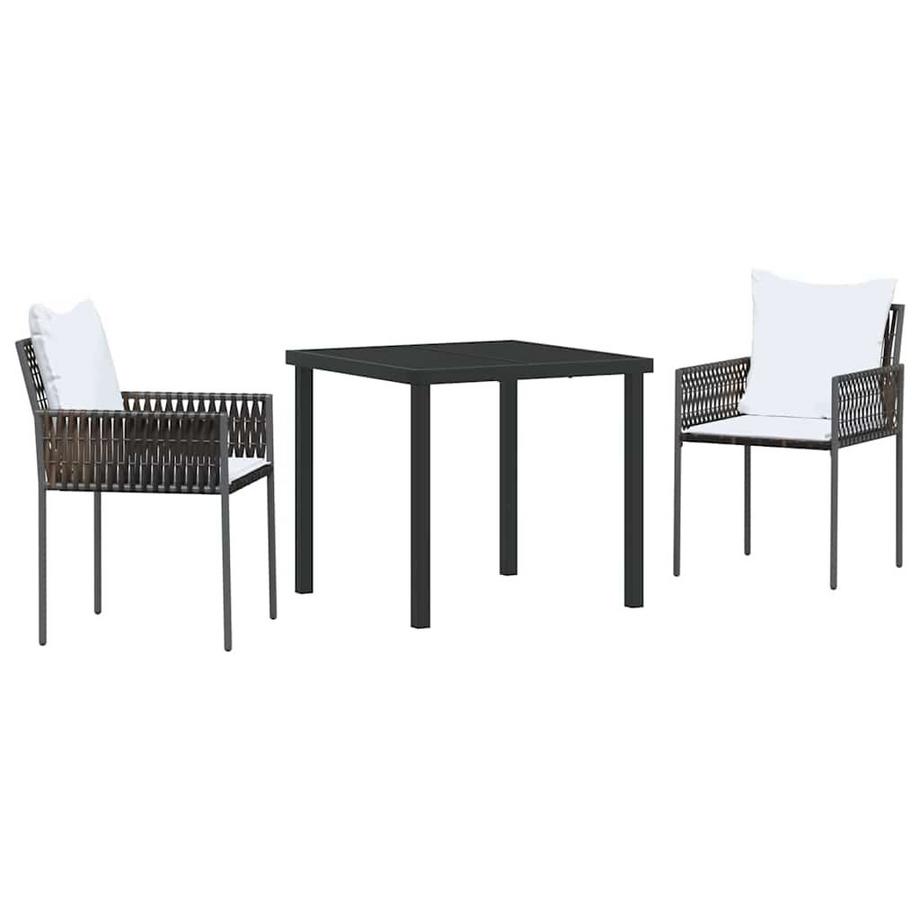 Ensemble de salle à manger pour jardin poly rattan
