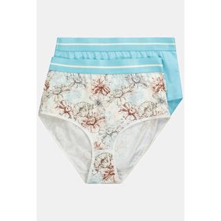 Ulla Popken Culottes Maxi Lot de 2 Bords Rayés  