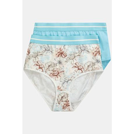 Ulla Popken Culottes Maxi Lot de 2 Bords Rayés  