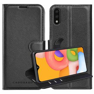 Cadorabo  Housse compatible avec Samsung Galaxy A01 - Coque de protection avec fermeture magnétique, fonction de support et compartiment pour carte 