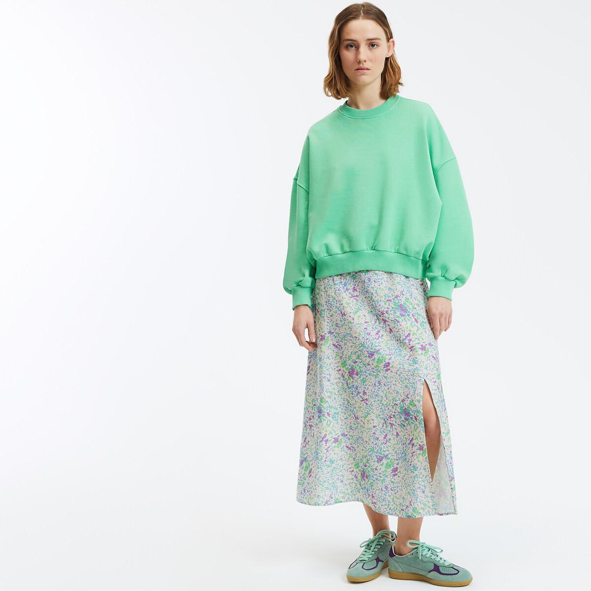 La Redoute Collections Kurzes Rundhals-Sweatshirt  