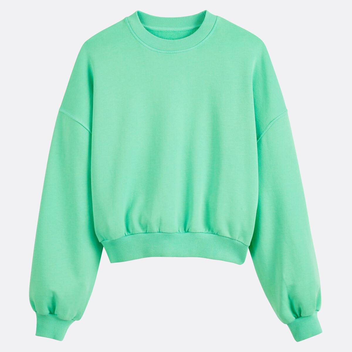 La Redoute Collections Kurzes Rundhals-Sweatshirt  