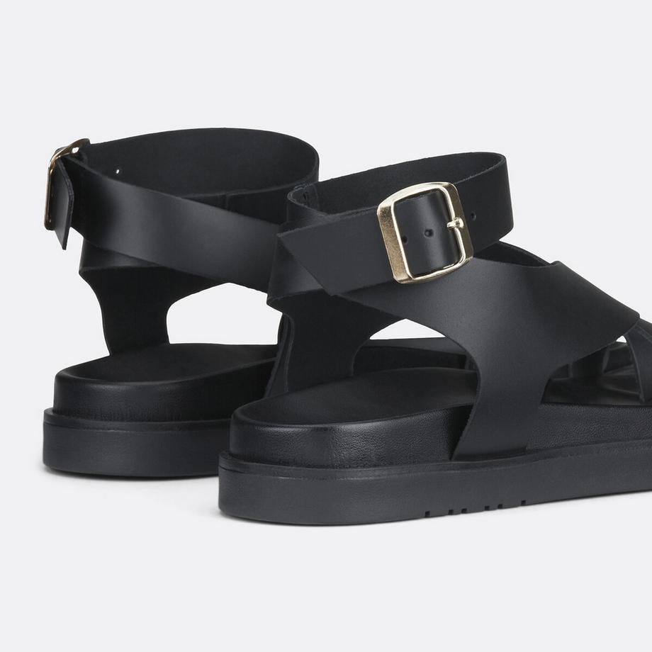 La Redoute Collections  Keilabsatzsandalen aus Leder mit Riemchen 