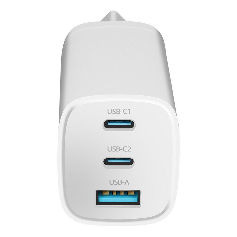 3mk Protection  Wandladegerät 2 USB-C + USB 65W GaN 3mk 