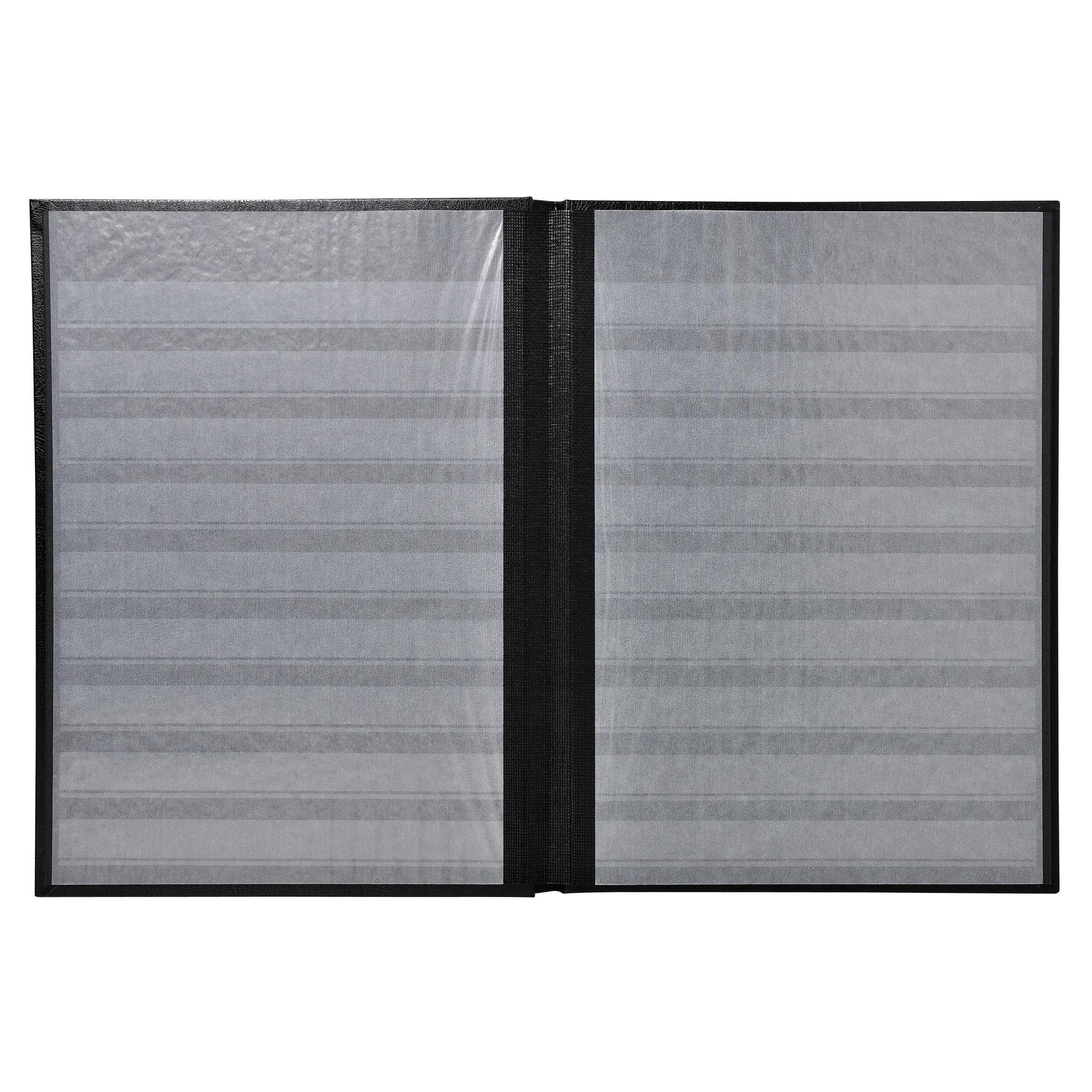 Exacompta Album de timbres simili-cuir 32 pages noires - 22,5x30,5 cm  