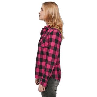 URBAN CLASSICS Flanell Karierte Turnup Bluse  