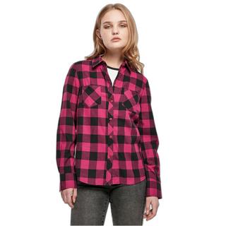 URBAN CLASSICS Flanell Karierte Turnup Bluse  
