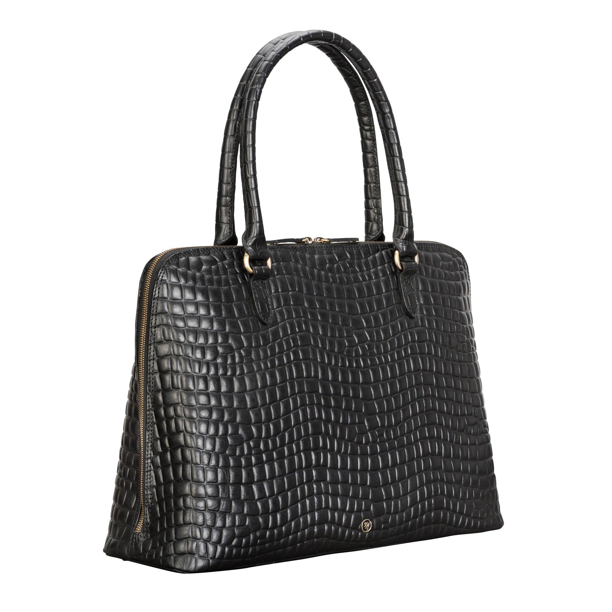 Maxwell Scott  Fiorella Croco -  Mock Croc Leder Handtasche 