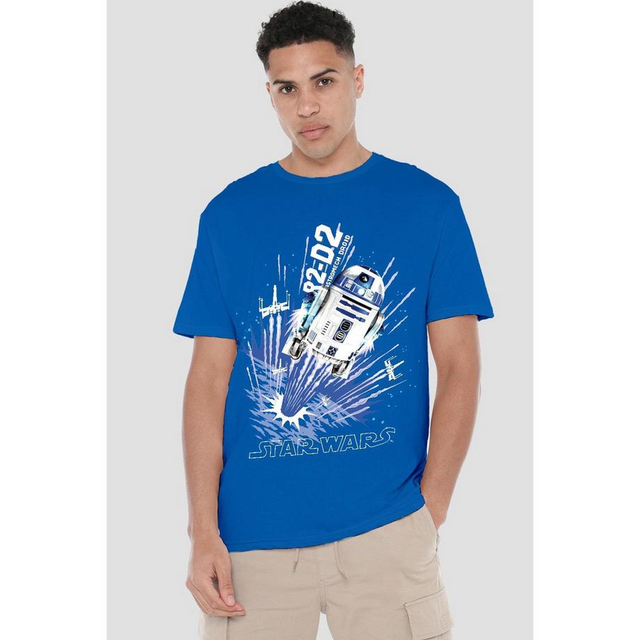 STAR WARS Blast Off T-Shirt Stampata a Maniche Corte  