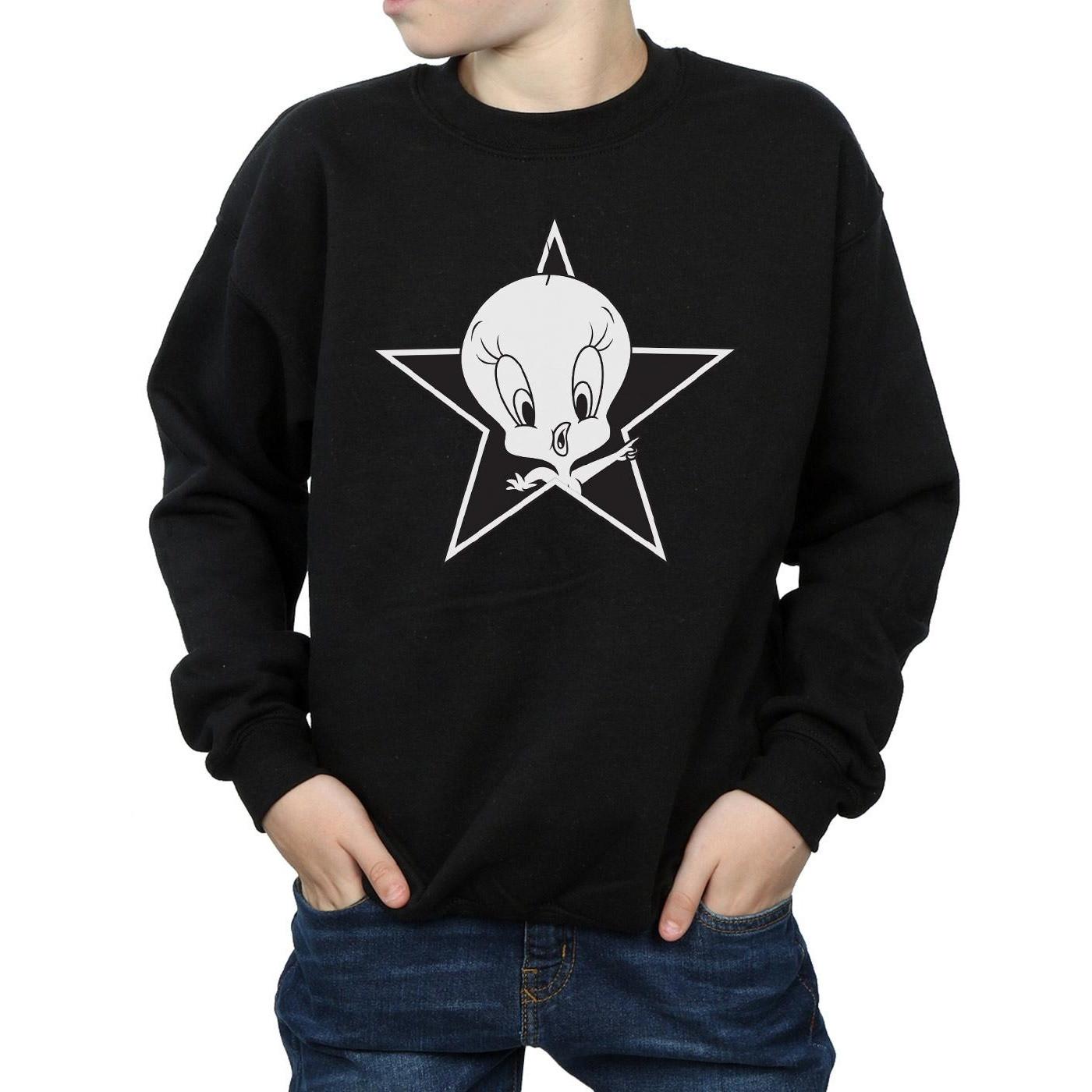 LOONEY TUNES  Tweety Pie Mono Star Sweatshirt 