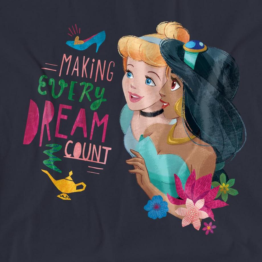 Disney PRINCESS  T-ShirtMotif Cendrillon Et Jasmine Making Every Dream Count 