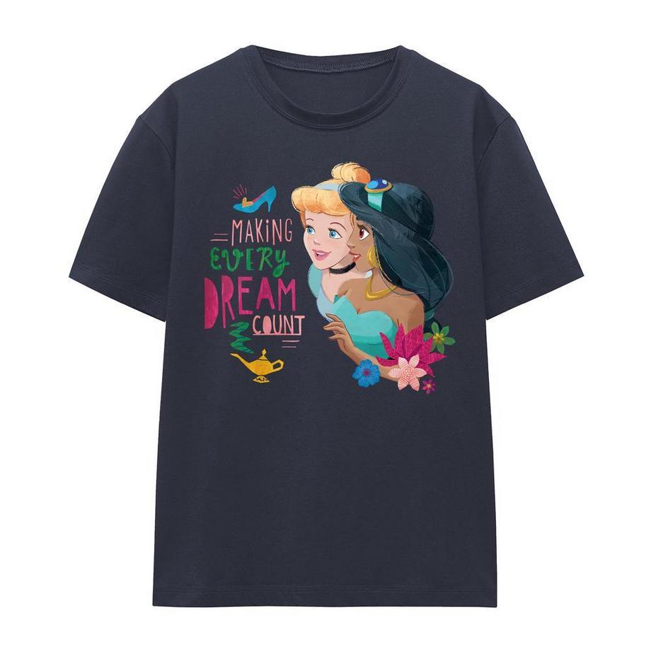 T-ShirtMotif Cendrillon Et Jasmine Making Every Dream Count