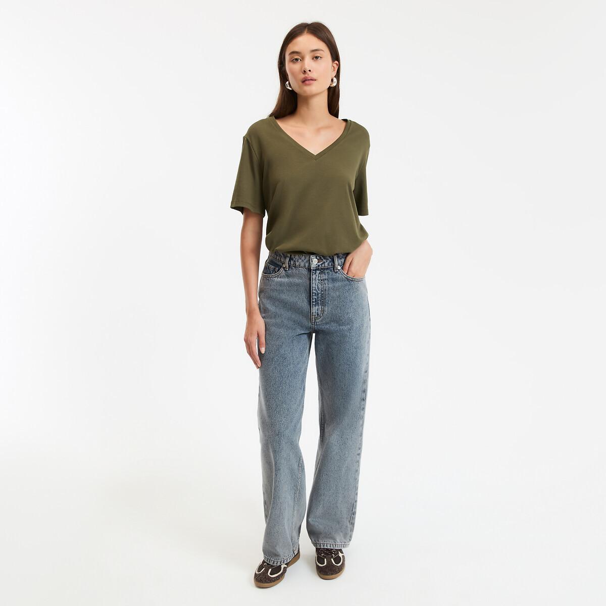 La Redoute Collections T-Shirt Col V Manches Courtes  