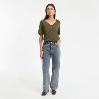 La Redoute Collections T-Shirt Col V Manches Courtes  