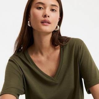 La Redoute Collections T-Shirt Col V Manches Courtes  