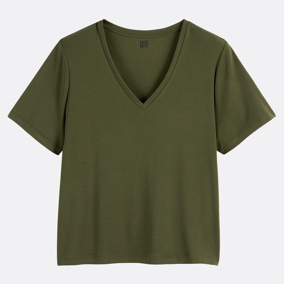 La Redoute Collections T-Shirt Col V Manches Courtes  