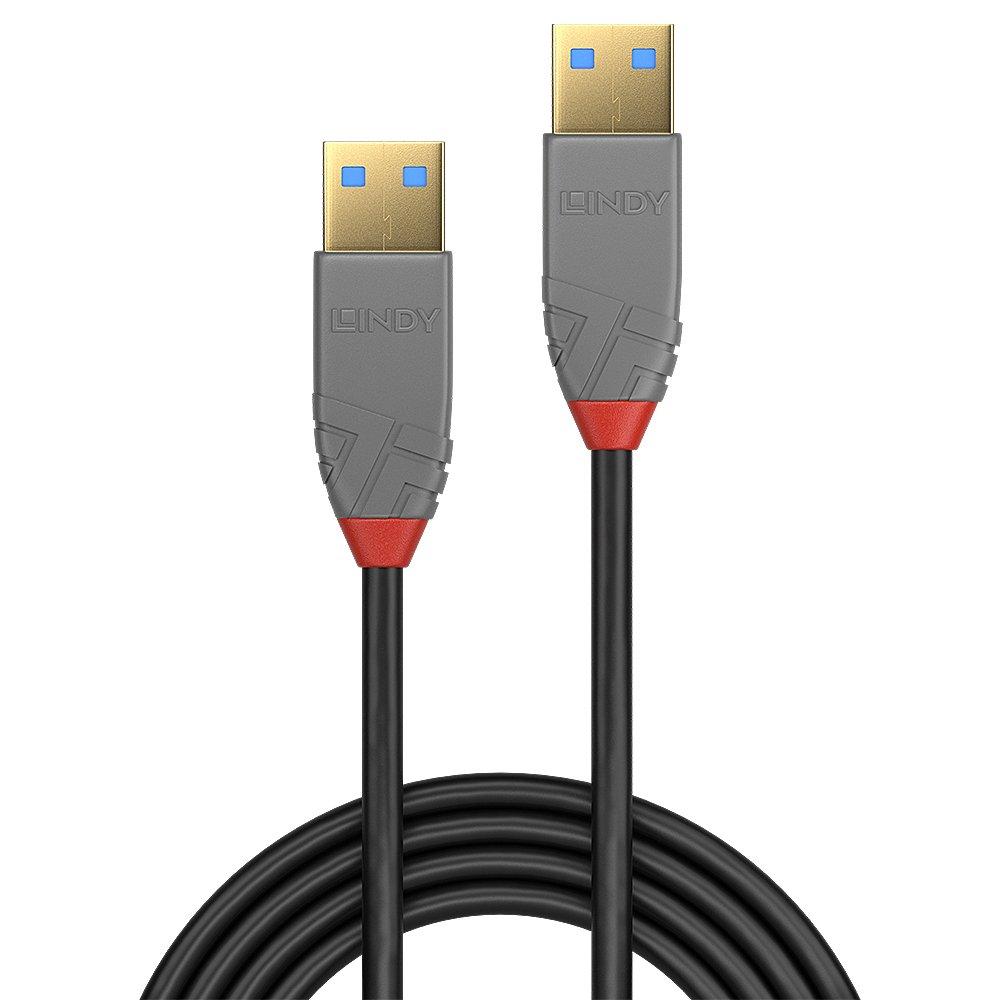 LINDY  36752 USB Kabel 2 m USB 3.2 Gen 1 (3.1 Gen 1) USB A Schwarz 