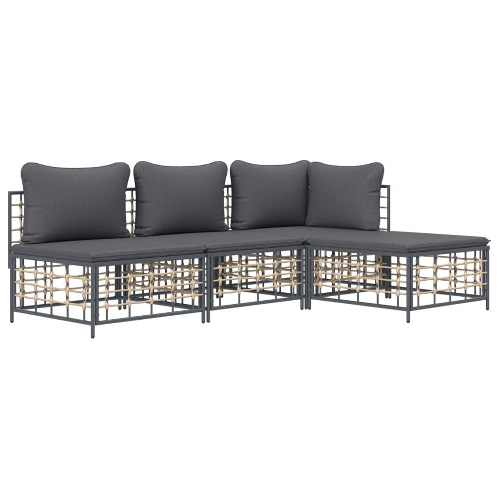 VidaXL Garten lounge set poly-rattan  