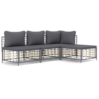 VidaXL Garten lounge set poly-rattan  