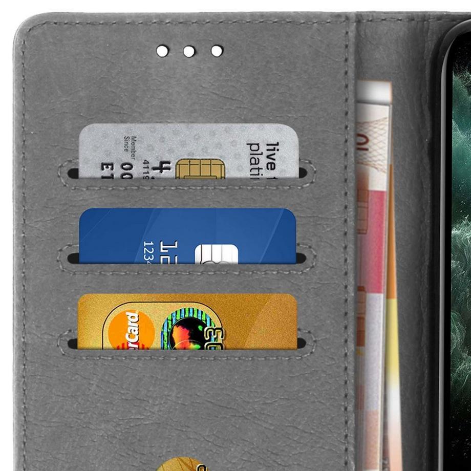Avizar  Klapphülle Apple iPhone 11 Pro Max Grau 