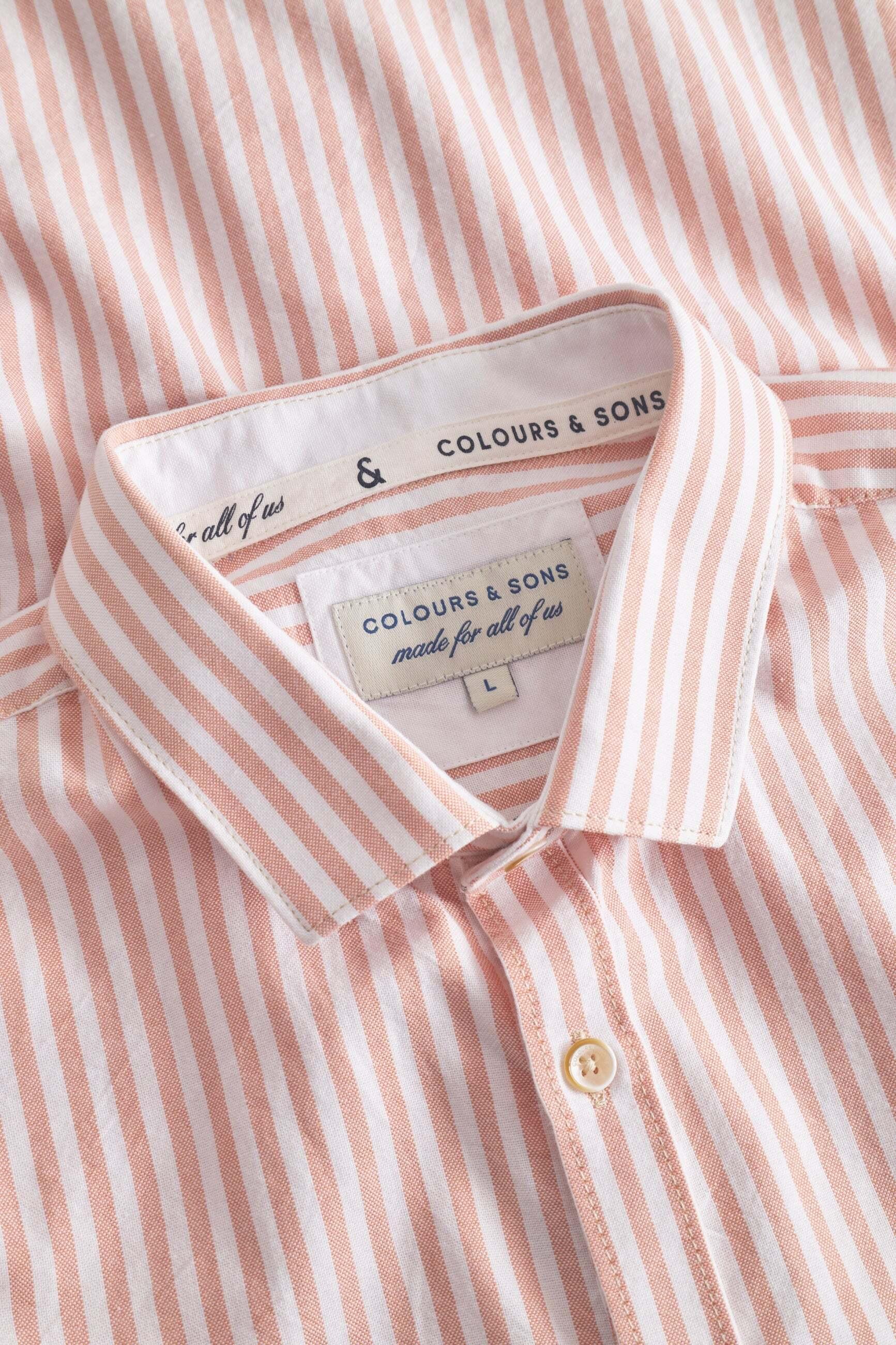 Colours & Sons Camicia a Maniche Lunghe a Righe  