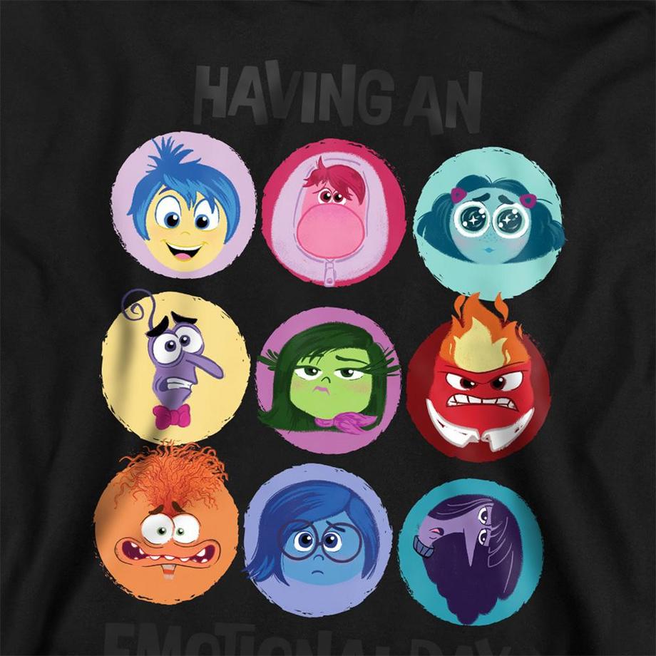 Inside Out  Emotional Day Felpa Con Cappuccio 