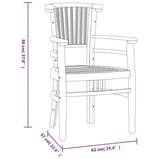 VidaXL Ensemble de salle à manger de jardin bois  