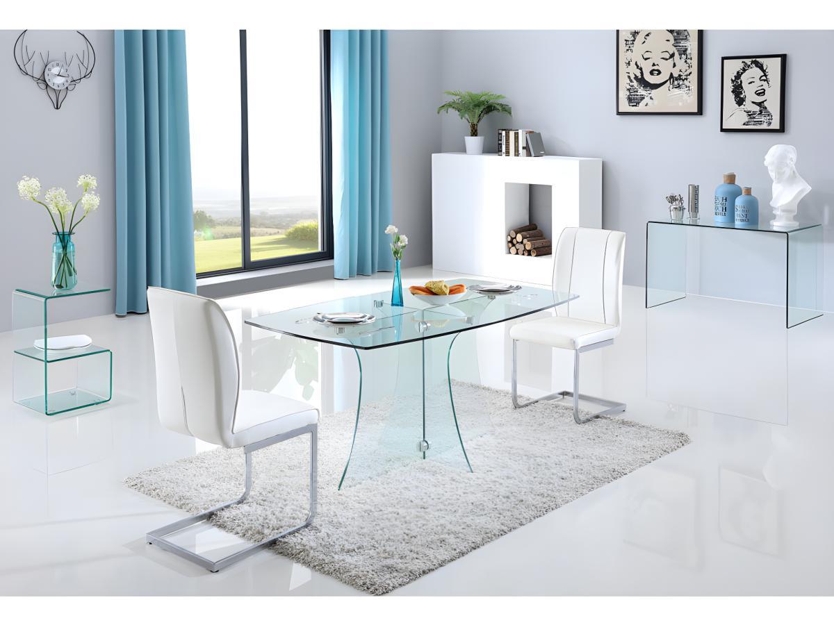 Vente-unique Schreibtisch Glas ELSTRON  