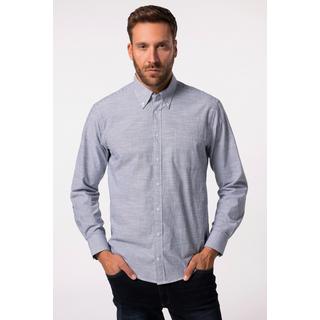 JP1880  Chemise Oxford rayée à manches longues et col à pointes boutonnées. Coupe Modern Fit - jusqu'au 8 XL 