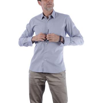 Tailliertes, schlichtes Business-Hemd aus Popeline