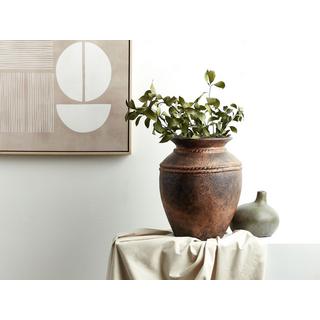 Beliani Vaso decorativo en Terracotta Rustico PUCHONG  