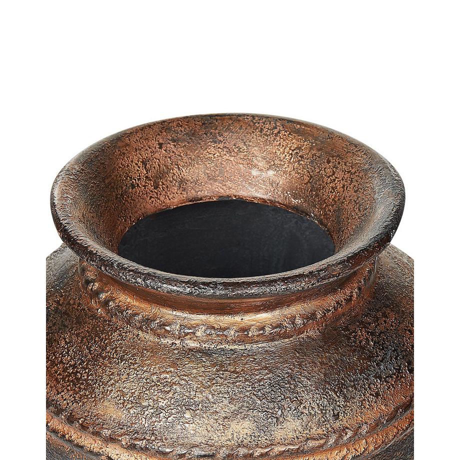 Beliani Dekovase aus Terrakotta Rustikal PUCHONG  