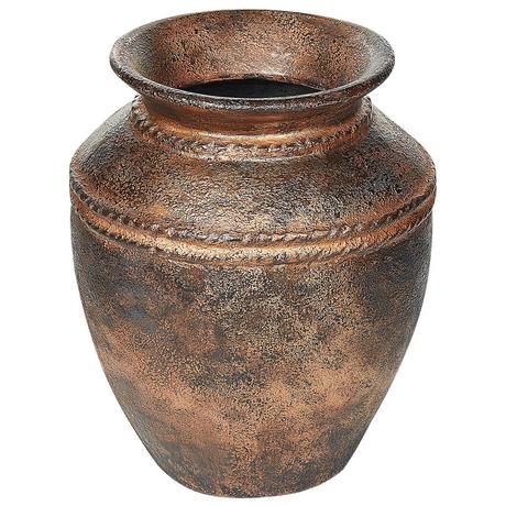 Beliani Vaso decorativo en Terracotta Rustico PUCHONG  