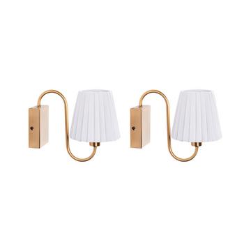 Wandlampe 2er Set aus Eisen Glamourös TOLKA